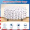 4th of July & Memorial Day Round Tablecloth Set – 3 Pack Patriotic Red, White & Blue Star Plastic Covers, 84 Inch Disposable Table Cover for Independence Day Parties & Events